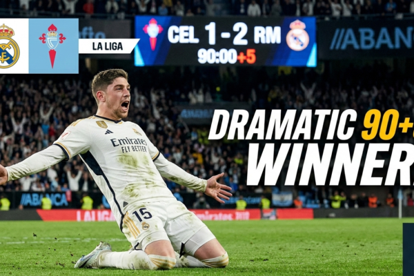 In a season defined by grit and the refusal to accept defeat, Real Madrid once again proved why they are the masters of the "remontada" culture. The latest chapter in their storied history of late-game heroics was written at the Abanca-Balaídos, where a resilient Celta Vigo side looked destined to earn a hard-fought point against the reigning champions. However, as the clock ticked deep into stoppage time, Federico Valverde stepped up to deliver a moment of pure adrenaline, shattering the hearts of the home supporters and sending the traveling Madridistas into a frenzy. This match wasn’t just about three points; it was about the relentless engine of a player who embodies the spirit of the club.